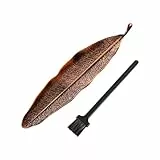1 Stück Bronze Räucherstäbchenhalter Metall Blätter, Räucherstäbchenbrenner Ash Catcher, für Räucherkegel Räucherstäbchen oder Deko Wohnzimmer Yoga Zubehö,ideal für Heimdekoration