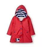 Hatley Mädchen Regenjacke Splash Jacket, Rot & Marine - Red & Navy, 2 Jahre
