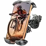 Glangeh Handyhalterung Fahrrad mit Sicherheitsschloss, [Verstärkte Klemme] Handyhalterung Motorrad, Halterungen für Navigationsgeräte für Smartphones 4,7-6,9 Zoll (Kompatibel mit iPhone 17 Pro Max)