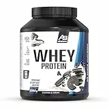 ALL STARS 100% Whey Protein Pulver 2000g Cookies and Cream - Cremiger Shake mit bis zu 80% Eiweiß, Enthält wertvolle Aminosäuren, Fettarm & kohlenhydratarm
