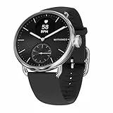 Withings ScanWatch 2 – Gesundheits-Smartwatch für Damen und Herren, EKG, SpO2, Temperatur, Schlaf-Tracker, Atemgesundheit, wasserdicht, Akku 35 Tage, Android und iOS, 38mm, Schwarz