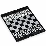 Yellow Mountain Imports Magnetisches, Klappbares Taschen-Schach-Set (20 Zentimeter) - Tragbar & Perfekte Reisegröße