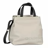 TOM TAILOR Denim Marlow Damen Shopper Umhängetasche Reißverschluss Klein Grau