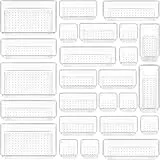 Vtopmart Schubladen-Organizer, 4 Größen, Make-up-Organizer für Schminktisch, Badezimmer, Schreibtisch, Büro, Schlafzimmer, 25 Stück