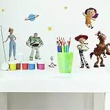RoomMates Toy Story 4 Peel and Stick Wall Decals, mehrfarbig, 17 elemente, 1 blatt á 45,72 cm x 101,6 cm