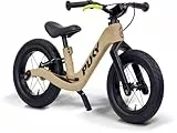 PUKY Next 12' Sand/Black | Höhenverstellbares Laufrad 2–6 Jahre | Kinderlaufrad ab 2 Jahren | Lauflernrad mit Bremse & Sicherheitslenkergriffen | Balance Bike | FlipChip-Technologie bis 14-Zoll Räder