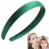 FAIRYGATE Hartschale Headbands breit Satin Haarband rutschfesten Band Haarband für Frauen Mädchen 4532