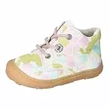 RICOSTA Mädchen Schnürhalbschuhe DOTS, Baby und Kleinkinder Lauflernschuhe, Weite: MITTEL, lose Einlage, Booties, Leder, Bianco (840), 20 EU