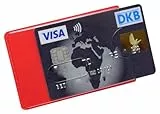 orgaexpert EC Kartenhülle rot-transparent (3 Stück) hochwertig/stabil NEU Kreditkartenhüllen, Scheckkartenbox, Schutzhülle Ausweis