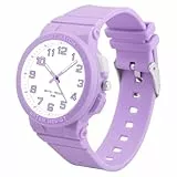Ayybboo Kinderuhr Jungen Mädchen Analog Quarz Uhr mit Licht,Armbanduhr Kinder 50M wasserdichte Geeignet für Kinder,Jugendliche von 4-16 Jahren