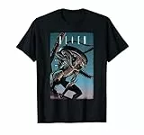 20th Century Fox Alien Xenomorph T-Shirt für Erwachsene, Unisex, Schwarz, S, Kurzarm, Klassische Passform, Retro, Horror, Halloween