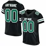 Personalisiert American Football Spieltrikots mit Name Nummer Personalisierte Trikot T-Shirt für Kinder Erwachsene Junge Mädchen Herren Damen