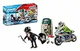 PLAYMOBIL City Action 70572 Polizei-Motorrad: Verfolgung des Geldräubers, Für Kinder von 4-10 Jahre