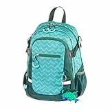Schneiders 49465-064 - Kinderrucksack Sharky, ca. 25 x 35 x 12 cm, Rucksack für Kinder mit 11 Liter Volumen, 3 Fächern, 2 Seitentaschen und Pailletten-Anhänger