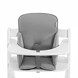 hauck Sitzverkleinerer Kissen Alpha Cosy Kompatibel mit Alpha+, Beta+ & Arketa Holzhochstuhl, für Babys 6-36 Monate, Hochstuhl Sitzkissen mit hoher Rückenlehne und Stabilisierten Seiten (Stretch Grey)