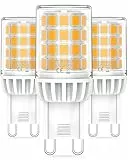 AGOTD G9 LED Warmweiß 2700K, 3.5W 650LM LED Leuchtmittel Ersatz für herkömmliche 30W 40W Glühbirne, nicht dimmbar, AC 220-240V, 3er Pack