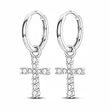 QIKAOLA 925 Sterling Silber Ohrringe für Frauen Bunte Creolen Ohrringe Hypoallergen Silber Creolen Ohrringe für Damen und Mädchen