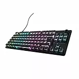 Turtle Beach Vulcan II TKL RGB Tenkeyless Mechanische Gaming-Tastatur für PC – Hot-Swap-fähige lineare Schalter, RGB-Beleuchtung pro Taste, Lautstärkeregler, Geräuschdämpfung, SOCD - DE Layout