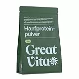 GreatVita Bio Hanfprotein Pulver 800g | Premium Qualität - hoher Proteingehalt/natürliches Protein/GreatVita