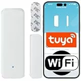 Sone Smart One Türsensor Alarm, Fenstersensor Drahtloser. Alarm in Echtzeit. WLAN WiFi Smart Life/Tuya App kompatibel mit Alexa/Google Home