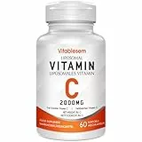 Liposomale Vitamin C Kapseln 2000 mg - Hochdosiert Glutenfrei & Ascorbinsäure - Immununterstützendes Antioxidans - Non-GMO