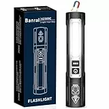 Banral Taschenlampe LED Aufladbar - Taschenlampe Extrem Hell - Taschenlampe Magnetisch - Klein Taschenlampe mit 8 Modi IPX5 Wasserdichte Handlampe für Outdoor Camping, Wandern, Angeln,Notfäll