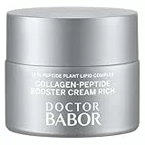 DOCTOR BABOR Collagen-Peptide Booster Cream | Feuchtigkeitsspendende Gesichtscreme für intensive Straffung | Anti-Falten Creme für sichtbar glatte Haut | Für Gesicht, Hals & Dekolleté | vegan| 50ml