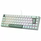 RK ROYAL KLUDGE C68 DE Hall Effekt Mechanische Gaming Tastatur, 65% HE-Magnetschalter, RGB-Kabel Hot-Swap-fähig, einstellbare Schnellfeuerfunktion, 8K-Abfragerate, Pro Web Driver Mac&Win,QWERTZ