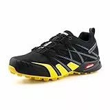 Hitmars Trailrunning Schuhe Traillaufschuhe Herren Damen Wanderschuhe Trail Running Schuhe Trekking Turnschuhe Outdoor Laufschuhe Leicht Atmungsaktiv Gelb EU 42