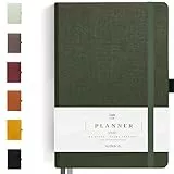 Scribble & Dot® Ein täglicher Planer, wöchentliches und monatliches Layout | Erreichen Sie Ihre Ziele mit diesem wöchentlichen Organisator-Tagebuch, A5-Größe, Hardcover-Agenda. Beginnen Sie jederzeit