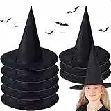 McNory 8 Stücke Hexenhut,Halloween Hexenhut,Klassischer Hexenhut Kopfbedeckungen,Halloween Party Hüte,Halloween Party Zauberer Hut,für Karneval Kostüm Cosplay Bühnen Requisiten, Halloween Partyzubehör
