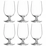 Leonardo Ciao+ Wassergläser 6er Set, Trink-Gläser mit gezogenem Stiel, spülmaschinenfeste Saft-Kelche, Höhe 13 cm, 300 ml, 061453