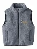NAME IT Jungen Nmmmall Sherpa Vest, Flint Stone, 104 cm