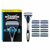 Wilkinson Sword Hydro 5 Skin Protection Rasierer, Kunststoffgriff, 5 Klingen, unisex, Normal, 1 Stück, Standard, Tasche, für Körperbehaarung und Gesichtsrasur