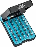 HAZET Profi Bit-Satz 2240N/36 I 36 teiliges Werkzeug Bit-Set, Abtrieb: Pozidriv Profil PZ, Sechskant 6,3 (1/4 Zoll) I in praktischer Bit-Box