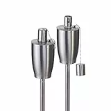 Hussala Ancona Öl Garten-Fackeln aus Edelstahl (Tank,nachfüllbar: 400 ml/Länge: 115 cm) Outdoor Fackel - [6 Stück]