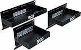 BGS 67150 | Magnet-Ablagen-Satz | 3-TLG. | 150/210 / 310 mm | Magnetschalen | Magnetische Ablage | Magnetkorb