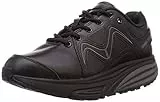 MBT Simba Sneakers für Damen im modernen Stil. Anatomische und Bequeme Laufschuhe. Physiologisches Schuhwerk für Komfort und Stabilität mit gebogener Sohle. Sneakers mit Schnürsenkeln. Schwarz