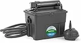 Pontec 50238 MultiClear Set 5000 - Komplettset aus Filterpumpe und Durchlauffilter , Durchlauffilterset, Mehrkammerfilter, Gartenteichfilter, Schwarz