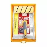 Hardy Working Tools Farbroller-Set 18 cm, Farbwalze mit Steckbügel 2K und Farbwanne, Malerwalze Hardstar Ø 48 mm mit Ersatzbügel 2K und Malerwanne, Malerrolle mit Duo-System und Farbroller-Bügel 2K