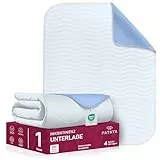Pataya Inkontinenzunterlage waschbar 75x90 - wasserdichte Matratzenschutz Matratzenauflage nässeschutz Bett Inkontinenzauflage Bettunterlage (75x90 cm)