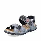 Rieker Damen Klassische Sandalen 68851, Frauen Sandalen,Sommerschuhe,Freizeitschuhe,offene Schuhe,Strandschuhe,blau (14),39 EU / 6 UK