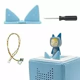 Ersatz Ohren and Ersatzkabel mit Schraubendreher, Kabelersatz für Toniebox,Ersatzteile für Tonies Lautstärketaste, nur äußere Ohren (Blau)