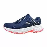 Skechers Go Run Trail Altitude 2.0-Ravine Damen Traillaufschuhe Running Shoes, Navy Leather/Pink Trim, 41 EU