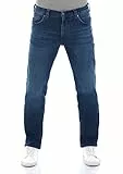 MUSTANG Jeans Herren Stretch Straight Fit Tramper Jeanshose Hose Denim Schwarz w32, Farbe:Dark (1014413-5000-882), Größe:32W / 32L