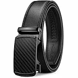 BOSTANTEN Gürtel Herren, Ledergürtel für Herren mit Ratsche Automatikschließe Business Anzug Gürtel Breit 35mm,Größe Angepasst