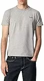 Pepe Jeans Herren Original Basic 3 N T-Shirt, Grau (Grey Marl), L