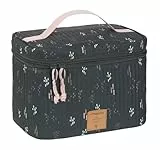 LÄSSIG Baby Wickeltisch Organizer Windel-Organizer to Go/Casual Nursery Caddy To Go Blobs Forest