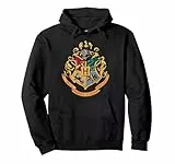 Harry Potter Hogwarts Crest Gold , Mit Kapuze, Pullover Hoodie, Langarm