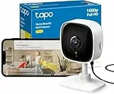 TP-Link Tapo C100 WLAN IP Kamera Überwachungskamera Innen (1080p-Auflösung, 2-Wege-Audio, Nachtsicht zu 9m, bis zu 128 GB lokaler Speicher auf SD Karte, kompatibel mit Amazon Alexa) Weiß